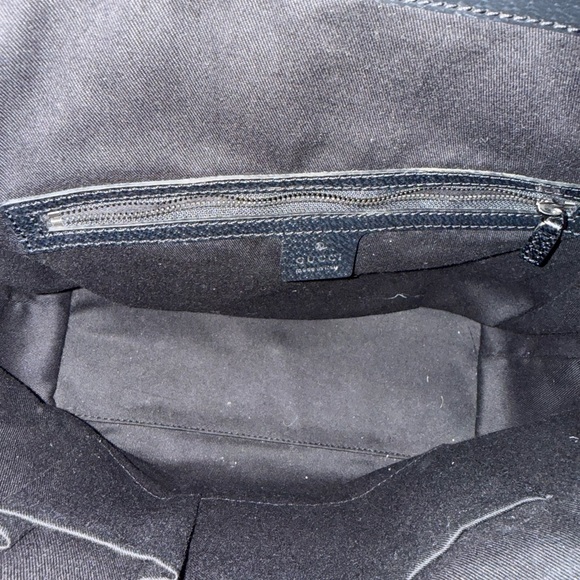 Gucci - Vintage Boston Satchel. Black canvas with leather accents. - Picture 6 of 13